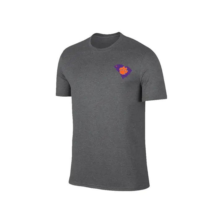 T-shirt Clemson Tigers NCAA "State Pride" double mélange 19 gris