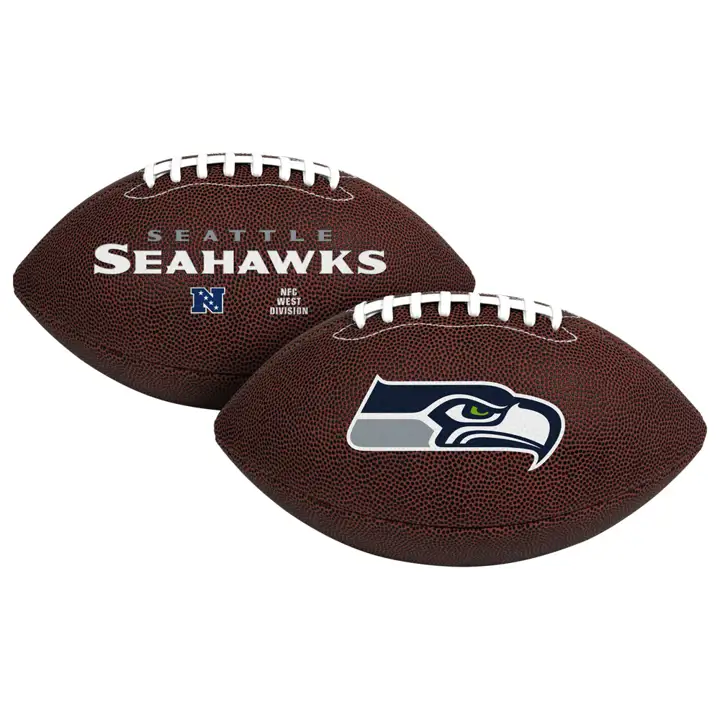 Ballon de football américain Seattle Seahawks Air-It-Out pour jeunes, marron