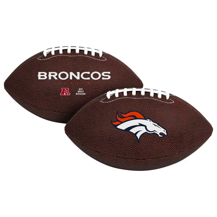 Ballon de football américain pour enfant Denver Broncos Air-It-Out marron