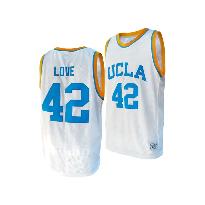 Maillot Rétro NCAA UCLA Bruins Kevin Love Blanc