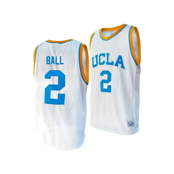 Maillot UCLA Bruins NCAA Rétro Lonzo Ball blanc