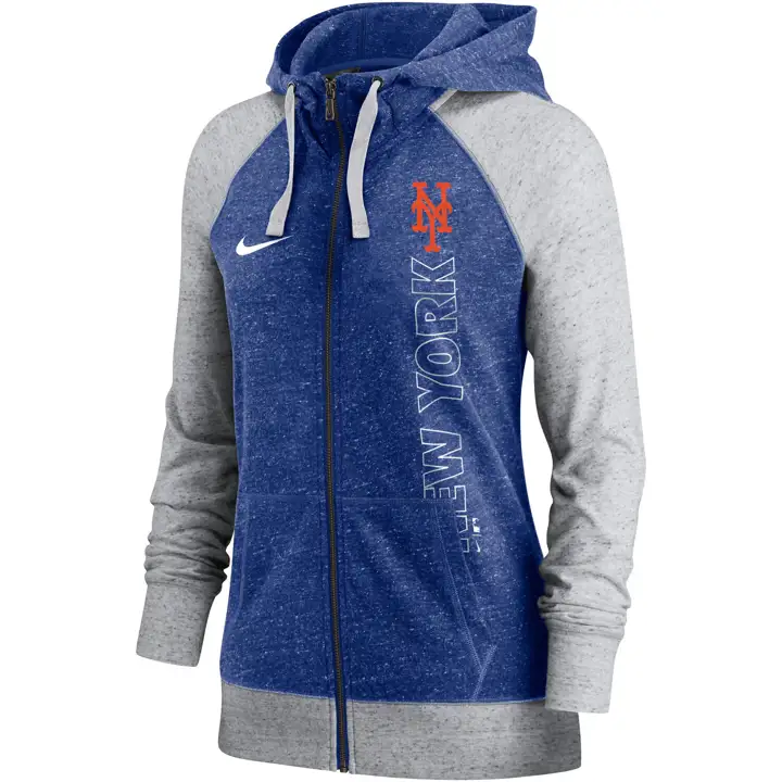Sweat à capuche zippé New York Mets MLB Gym Vintage pour femme 20