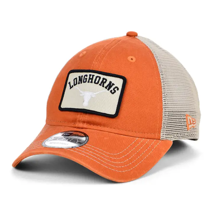 Casquette de camionneur Texas Longhorns NCAA 940 Patch DKORG/KHA