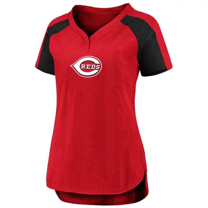 T-shirt Diva des Reds de Cincinnati MLB pour femme, 20, rouge/noir