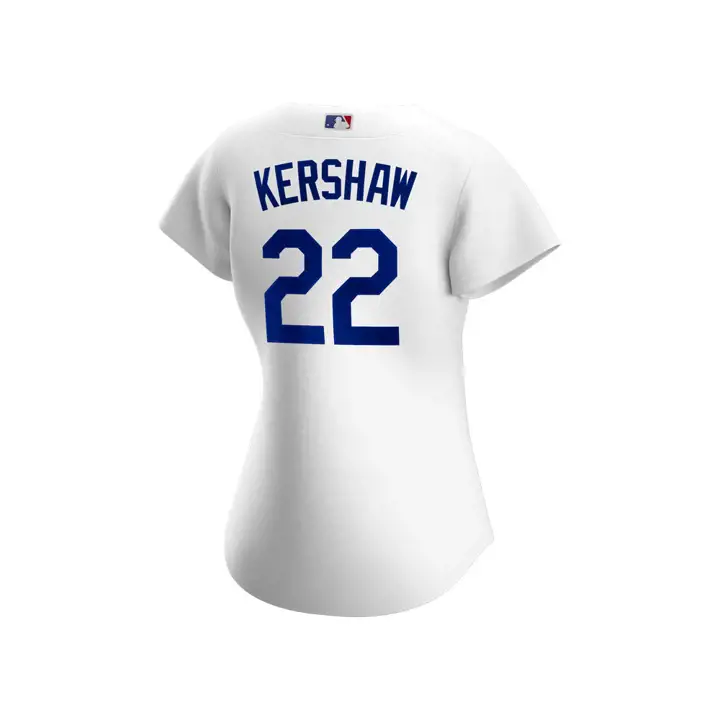 Maillot Officiel Réplique Joueuse Dodgers MLB Clayton K pour Femme