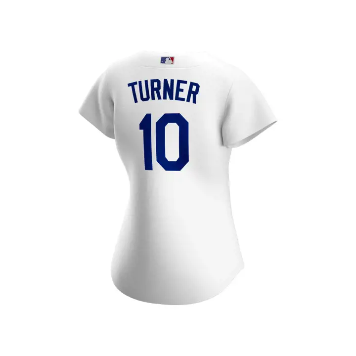 Maillot Officiel de Joueuse Réplique des Dodgers MLB Justin Turner pour Femme
