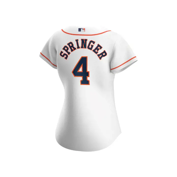 Maillot officiel de joueur Astros MLB pour femme, réplique George Springer