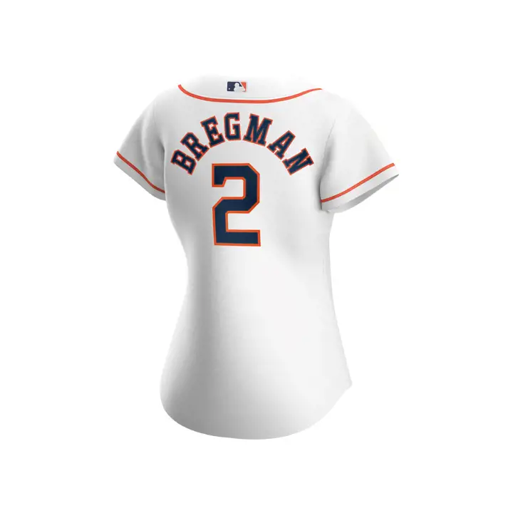 Maillot de baseball officiel réplique pour femme Astros MLB Alex Bregman
