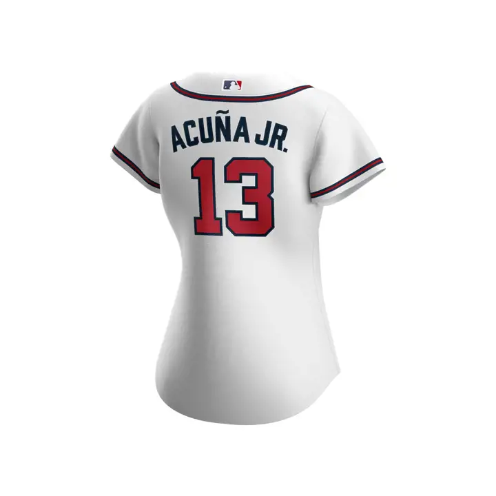 Maillot Réplique Officiel Femme Braves MLB Ronald Acuña