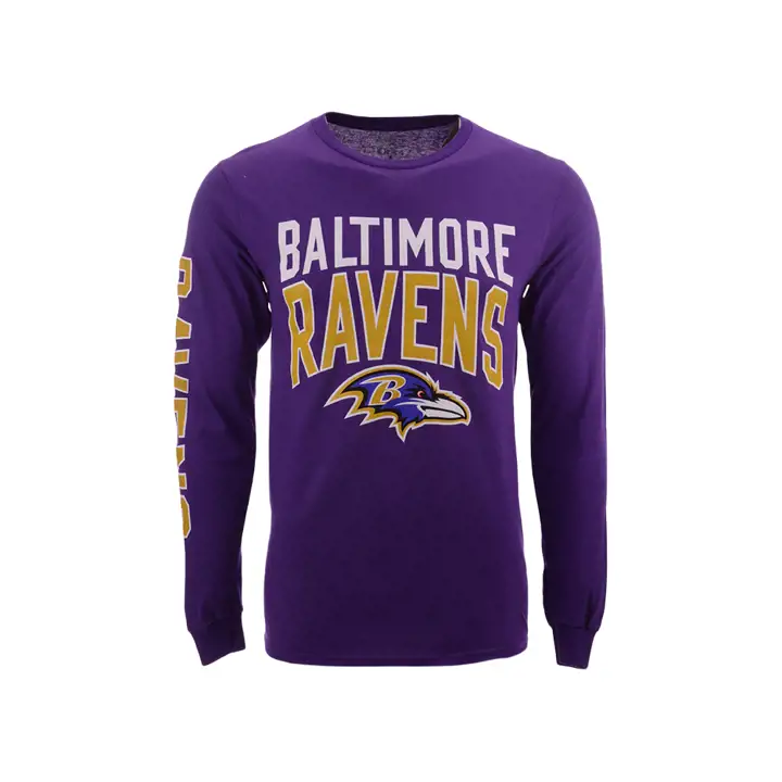 T-shirt ML NFL Zone Read Baltimore Ravens 19 violet