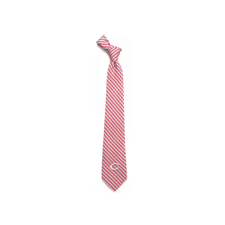 Cravate en poly-gingham des Reds de Cincinnati