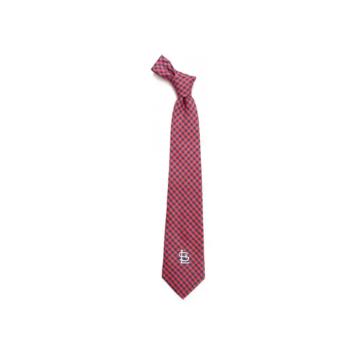 Cravate en poly-gingham St. Louis Cardinals