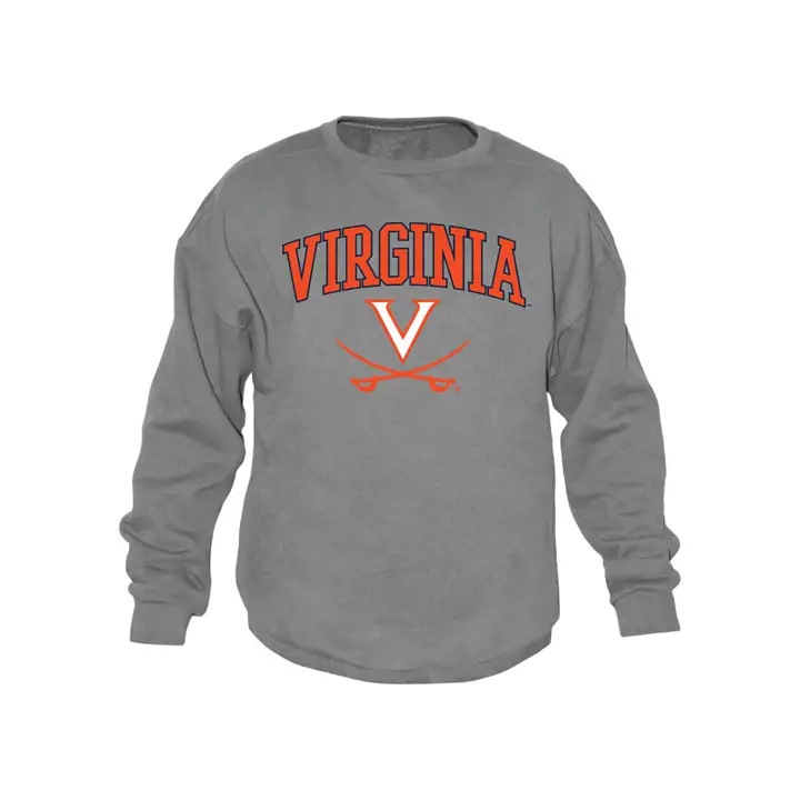 Virginia Cavaliers NCAA Midsize Crew Neck Sweatshirt gry