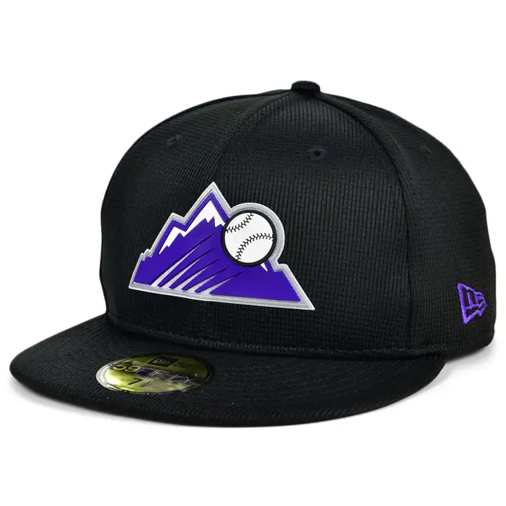 Colorado Rockies 2021 MLB Casquette officielle 59FIFTY Noire