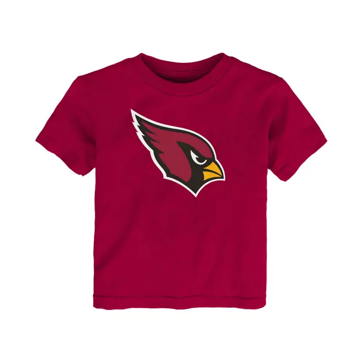 T-shirt AZ CARDS NFL bébé à logo principal 22 cramoisi