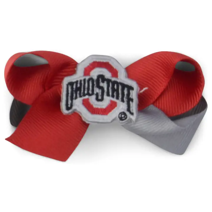 Nœud bicolore miniature Ohio State Buckeyes