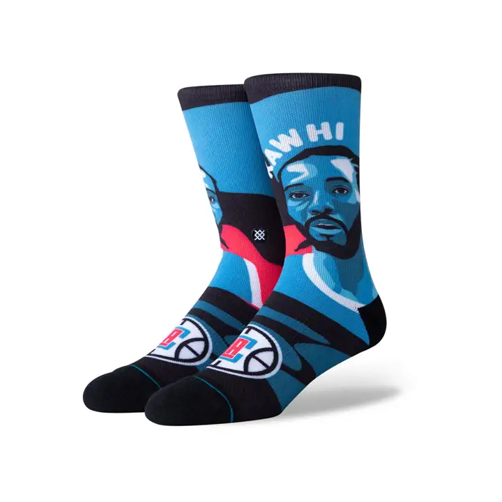 Los Angeles Clippers NBA Chaussettes Mosaïque bleues Leonard