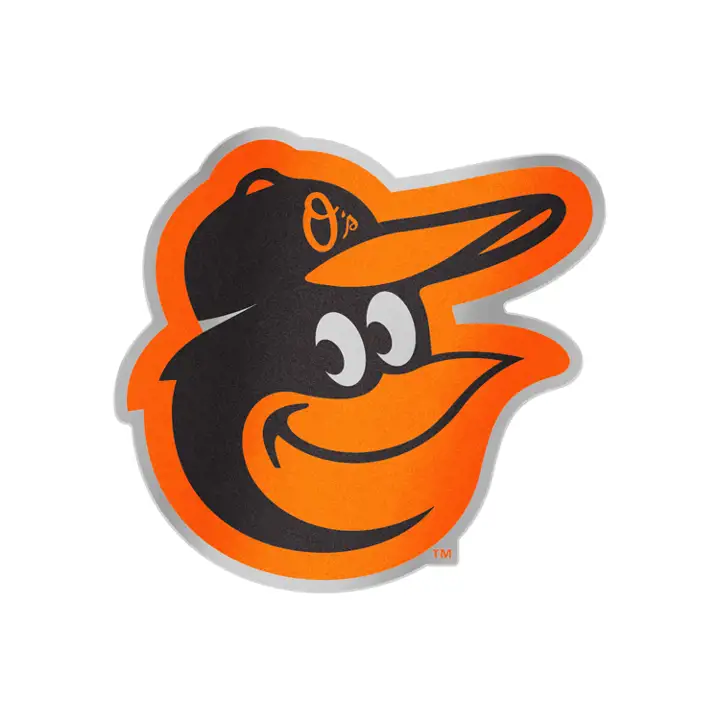 Emblème métallique automobile BALTIMORE ORIOLES