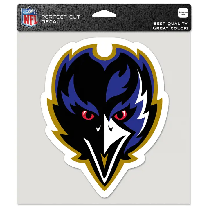 BALTIMORE RAVENS Autocollant Découpé 4x4 ast 2