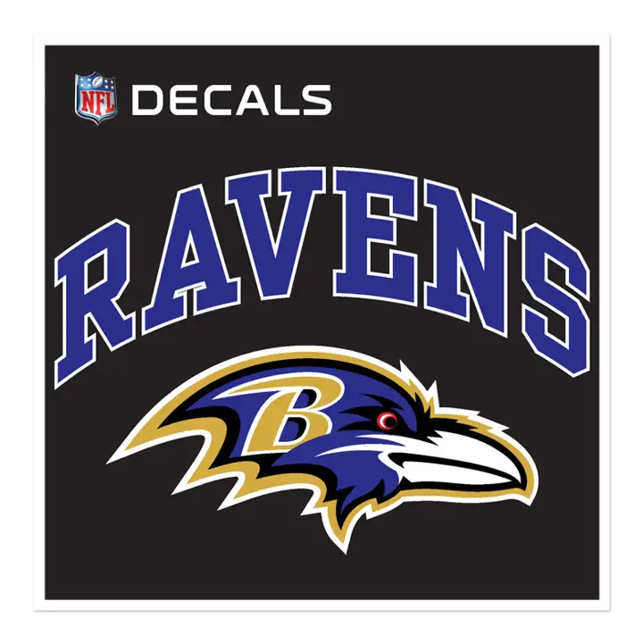 Décalque découpé BALTIMORE RAVENS 4x6