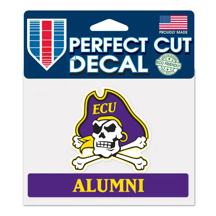 E Carolina Die Cut Decal 4x4 ast
