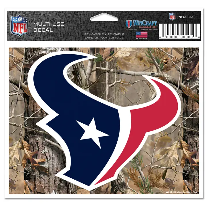 HOUSTON TEXANS Autocollant prédécoupé 4x4 ast