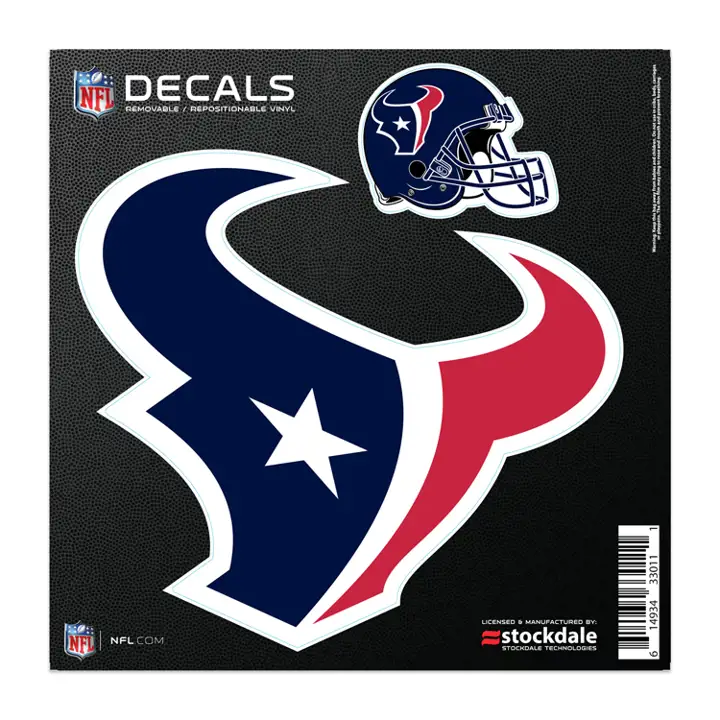 HOUSTON TEXANS Autocollant Découpé 8x8 ast