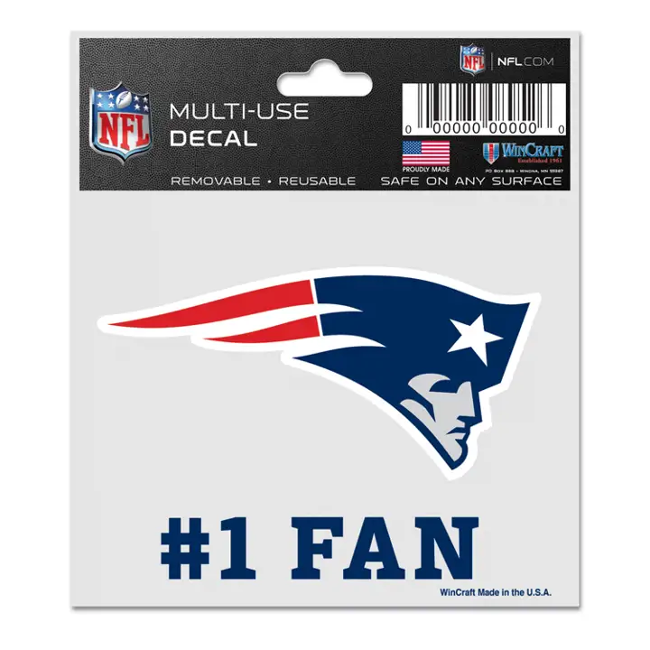 Décalcomanie Ultra NOUVELLE-ANGLETERRE PATRIOTS #1 Fan ast