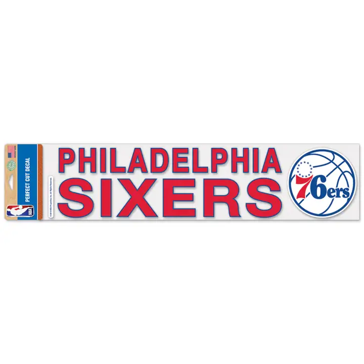 PHILADELPHIA 76ERS Décalque Découpé 3x10 ast