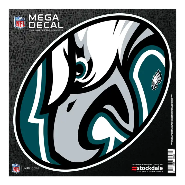 PHILADELPHIA EAGLES Autocollant Découpé 12x12 ast 3