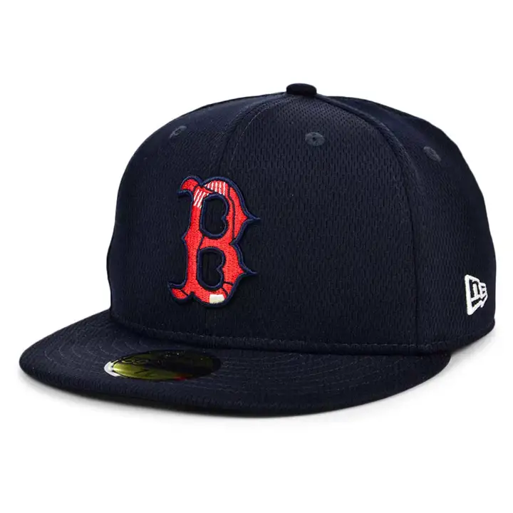 Casquette 59FIFTY MLB Boston Red Sox 2021 Batting Practice MARINE