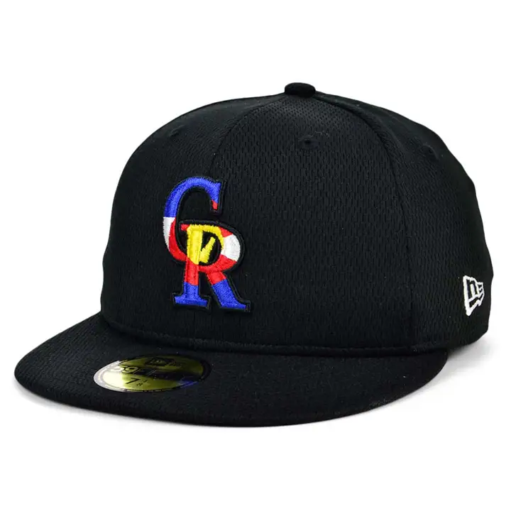 Colorado Rockies 2021 MLB Entraînement au bâton 59FIFTY BLK