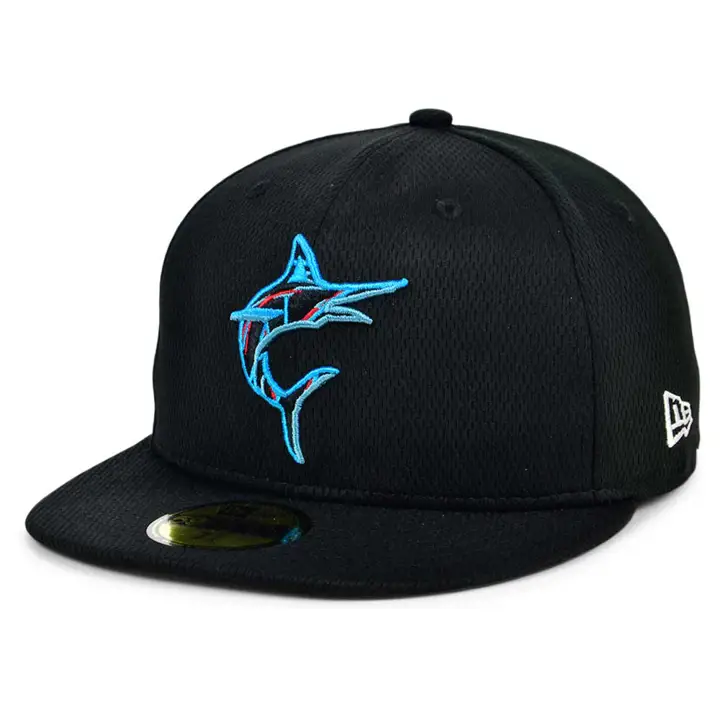 Miami Marlins 2021 MLB Entraînement au bâton 59FIFTY NOIR