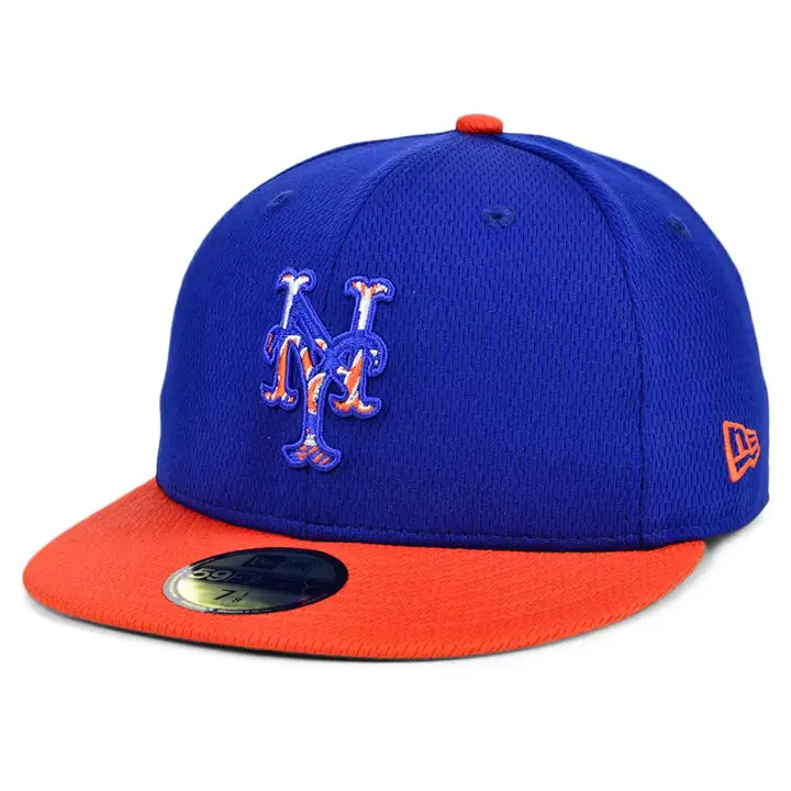 Casquette d'entraînement des Mets de New York 2021 MLB 59FIFTY LTRYL/ORG