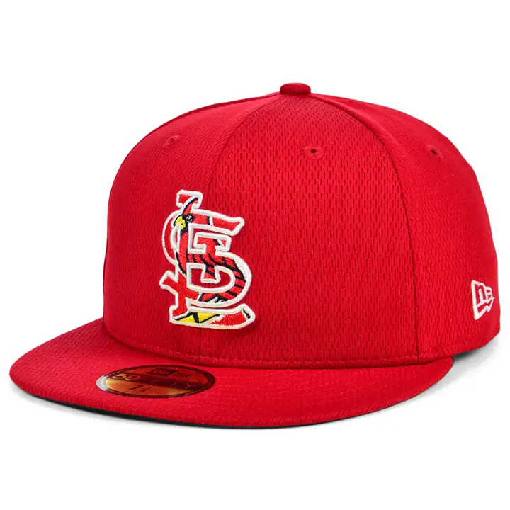 Casquette 59FIFTY rouge d'entraînement au bâton MLB des St. Louis Cardinals 2021