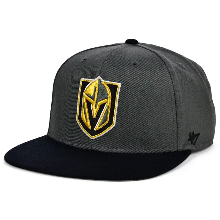 Casquette Snapback 2 tons Golden Kni NHL sans tir gris/noir