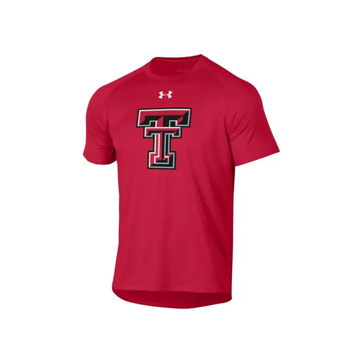 T-shirt performant rouge à grand logo NCAA Texas Tech Red Raiders