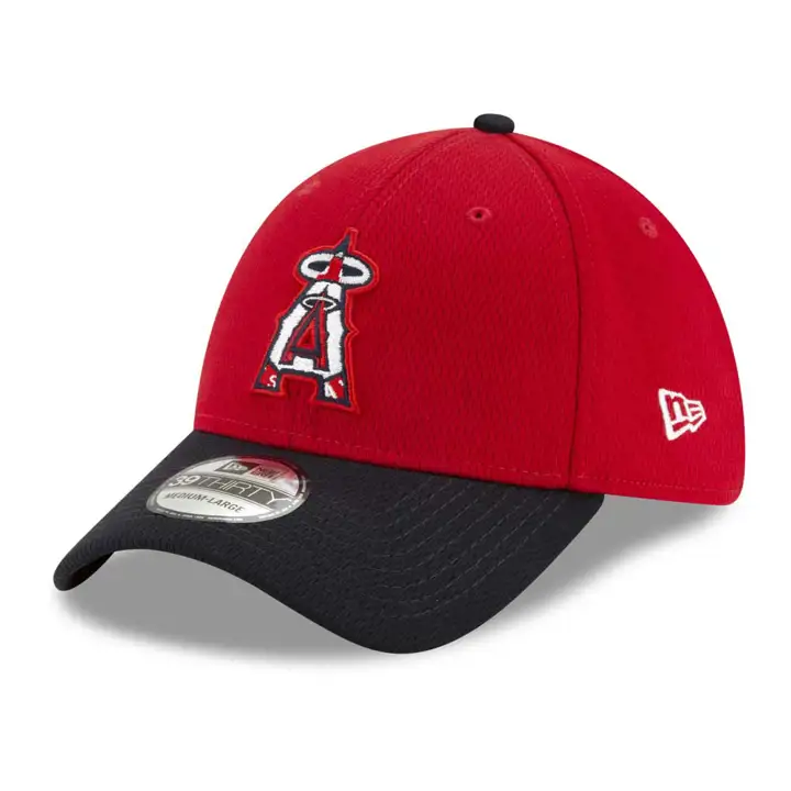 Casquette Anaheim Angels 2021 MLB Batting Practice 39THIRTY rouge/noir