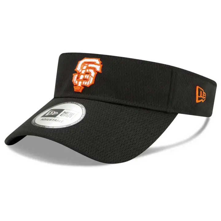Visière d'entraînement au bâton MLB noire des Giants de San Francisco 2020