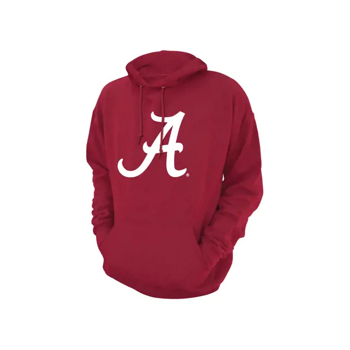 Alabama Crimson Tide NCAA - Sweat à Capuche avec Grand Logo Sérigraphié