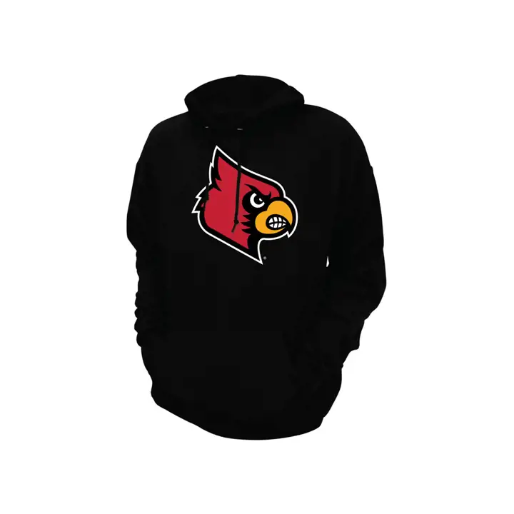 Louisville Cardinals NCAA Sweat à Capuche Grand Logo Imprimé