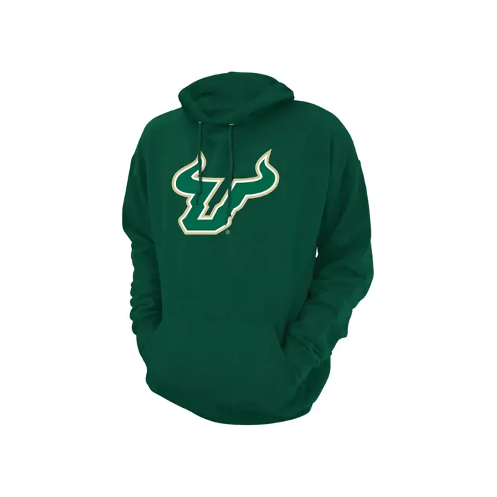 Sweat-shirt à capuche avec grand logo sérigraphié South Florida Bulls NCAA