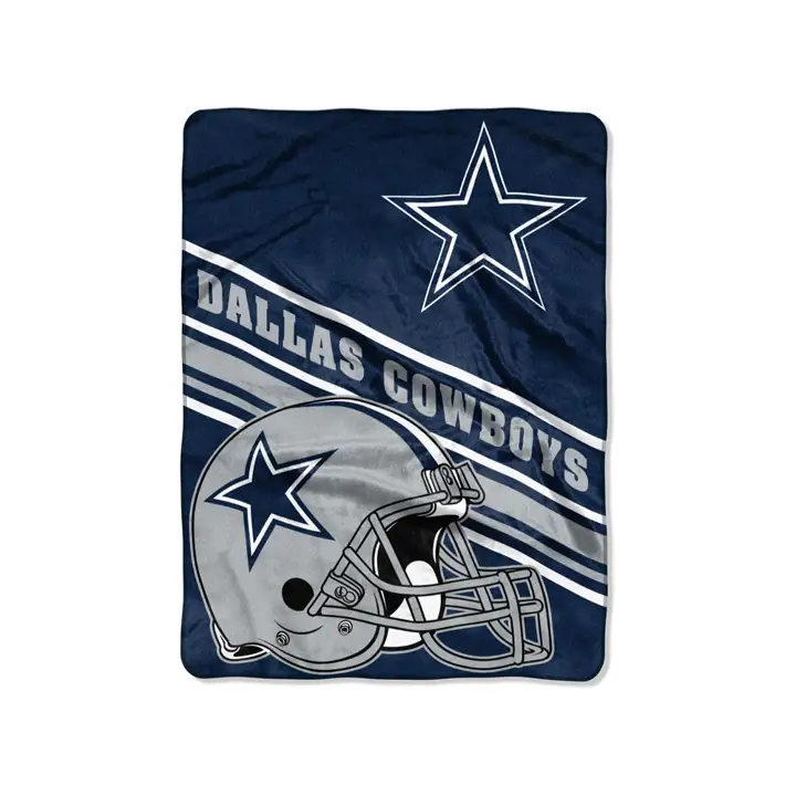 Jeté Raschel Cowboys 60x80-Slant Ast