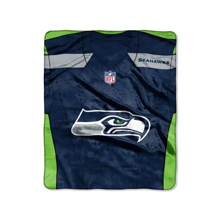 "Couverture Raschel SEAHAWKS 127 x 152 cm - Jersey AST"