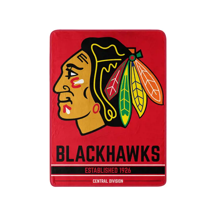BLACKHAWKS NHL Micro Raschel 46x60 - Break Away ASSORTI