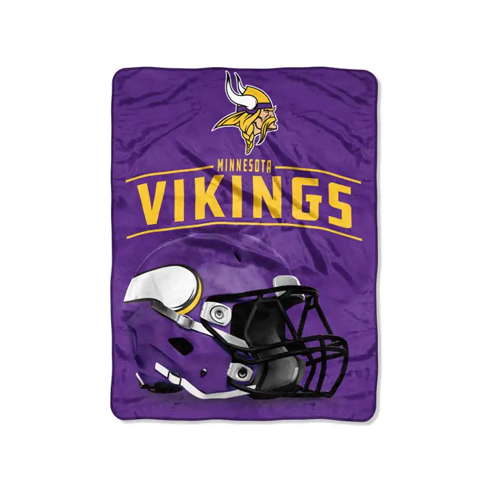 VIKINGS NFL Micro Raschel 46x60 - Franchise Ast