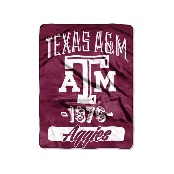 Texas A&M COL Micro Raschel 46x60 - Université (Varsity Ast)