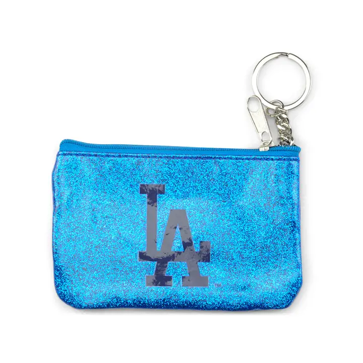 Porte-monnaie Los Angeles Dodgers Color Sparkle ID argenté