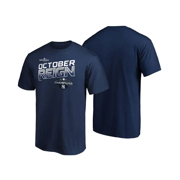 T-shirt des Yankees Champions de Division MLB 19 marine