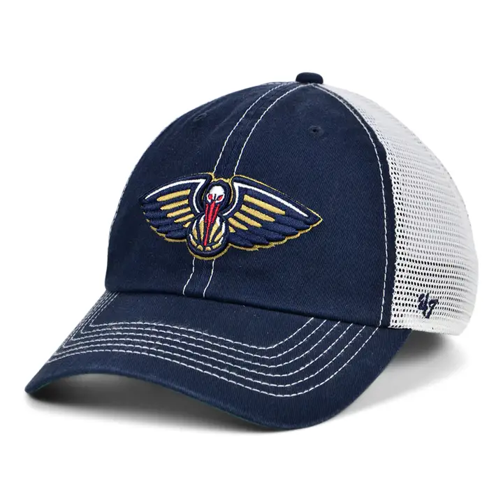 Casquette New Orleans Pelicans NBA '47 Trawler Mesh Clean Up marine/blanc